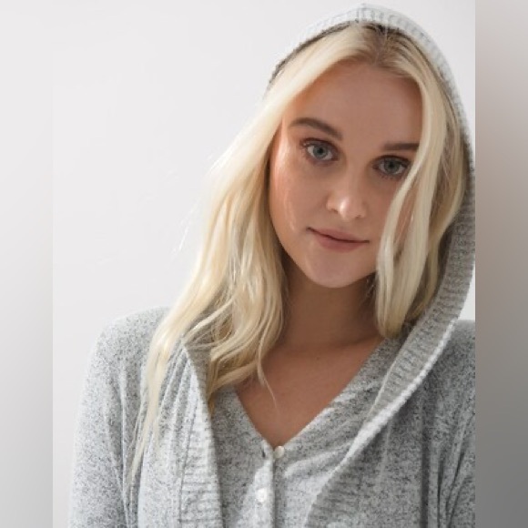 Soma Brushed Cozy Wrap Robe pockets L/XL - Picture 3 of 8